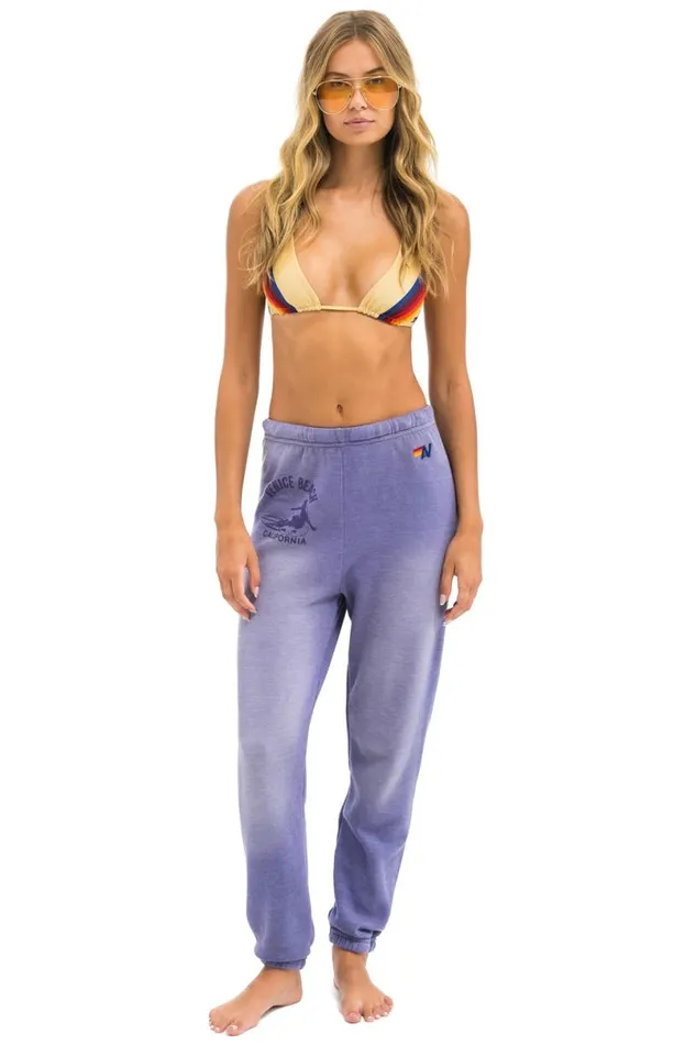 Venice Surfer Sweatpants 8211 Faded Grape Women Aviator Nation Sweatpants