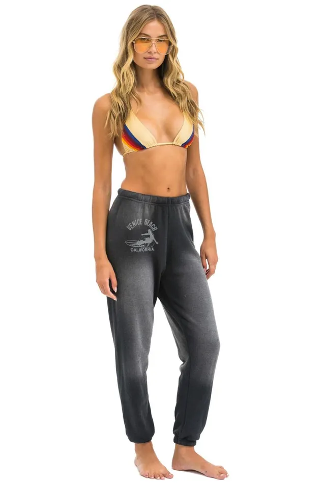 Venice Surfer Sweatpants 8211 Faded Smoke Women Aviator Nation Sweatpants