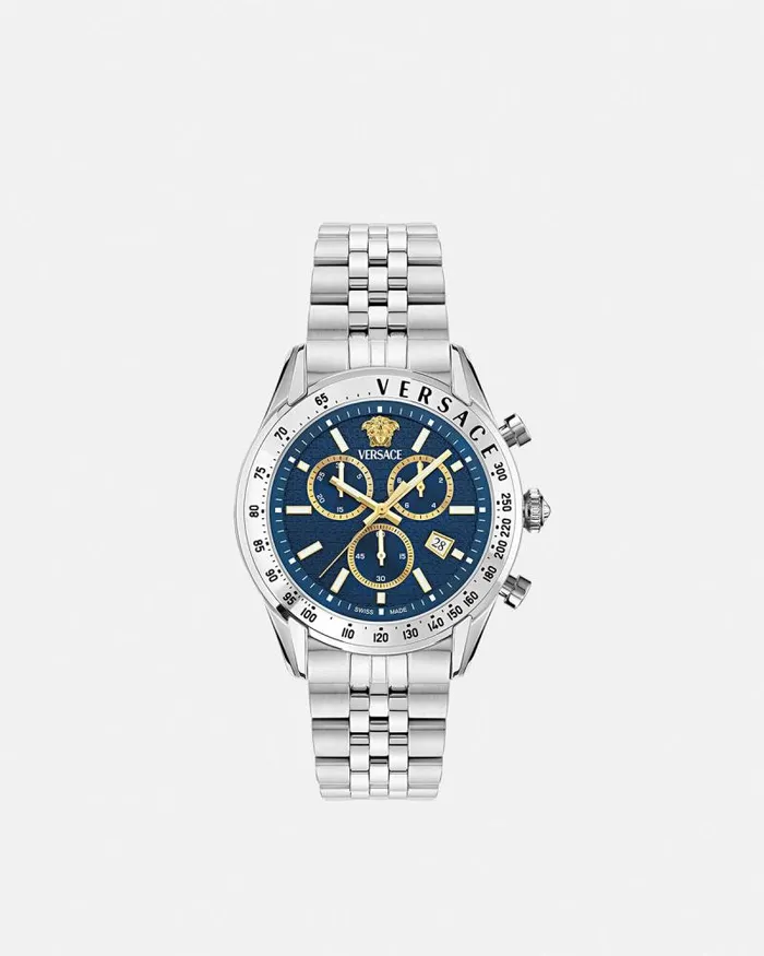 Versace Chrono Master Watch Bluesilver Men Versace Watches