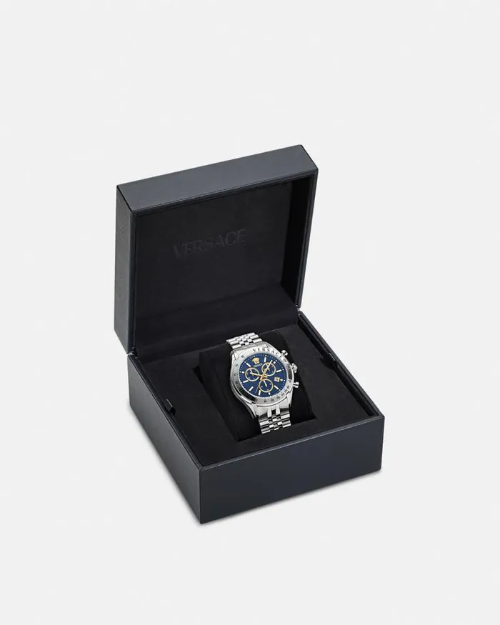 Versace Chrono Master Watch Bluesilver Men Versace Watches