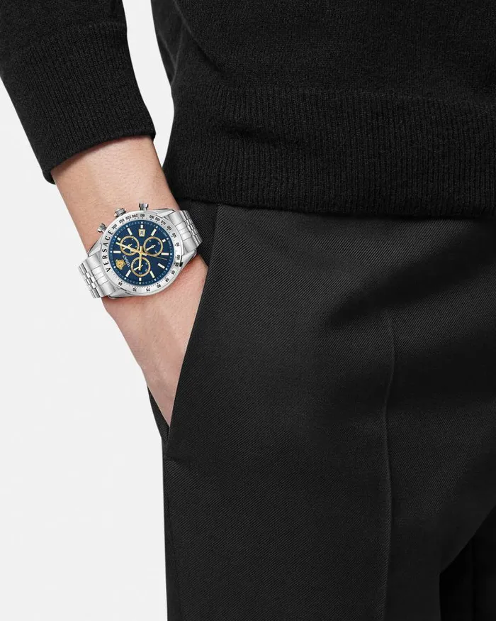 Versace Chrono Master Watch Bluesilver Men Versace Watches