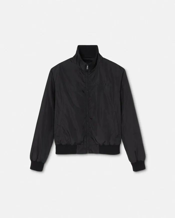 Versace Milano Stamp Blouson Jacket Black Men Versace Jackets and Coats
