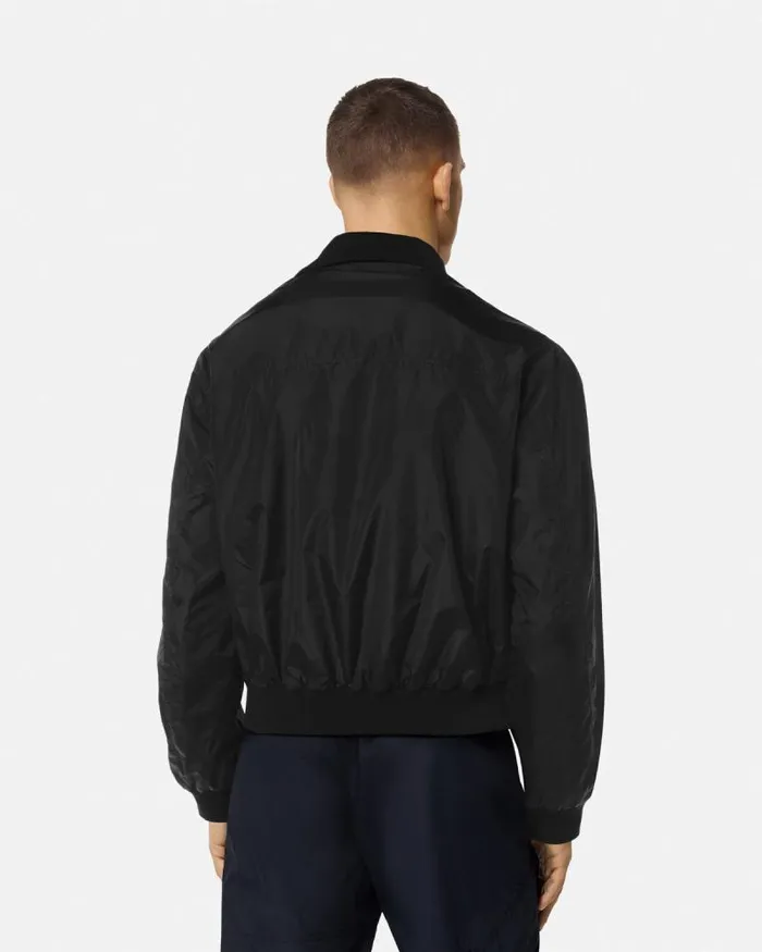 Versace Milano Stamp Blouson Jacket Black Men Versace Jackets and Coats