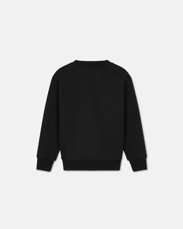 Versace Wild Stamp Kids Sweatshirt Black Children Versace Clothing