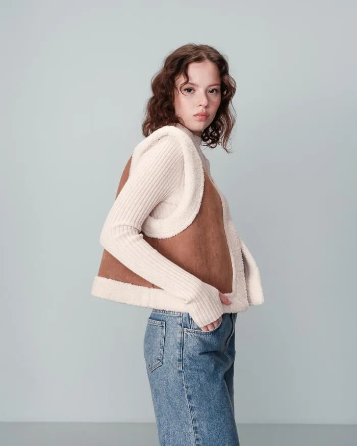 VESTE CAMEL NOE Shop Grace and Mila Vests