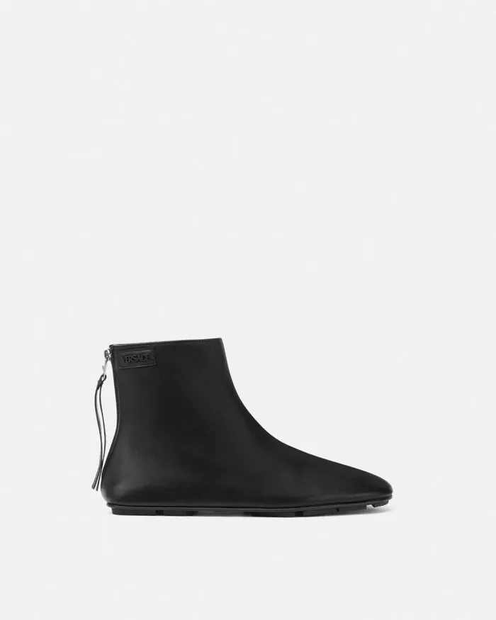 Villa Ankle Boots Blacksilver Men Versace Boots