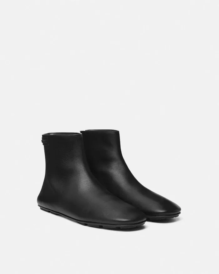 Villa Ankle Boots Blacksilver Men Versace Boots