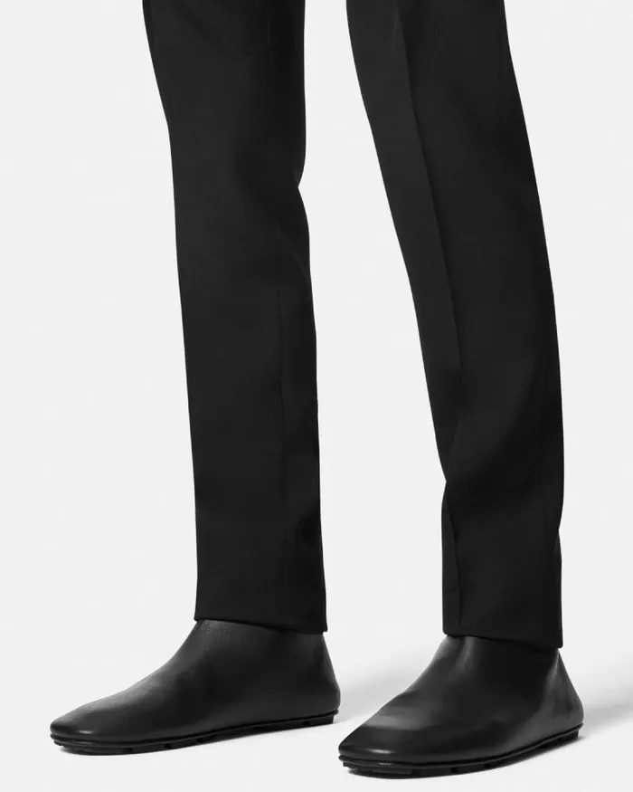 Villa Ankle Boots Blacksilver Men Versace Boots