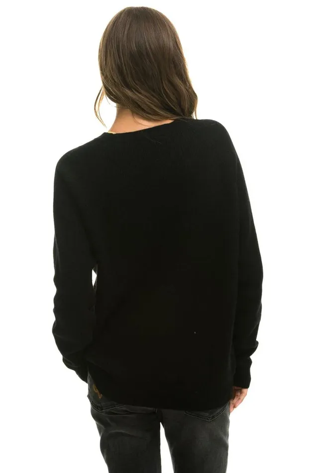Vintage Cabin 2 Unisex Cashmere Sweater 8211 Black Men Aviator Nation Sweatshirts