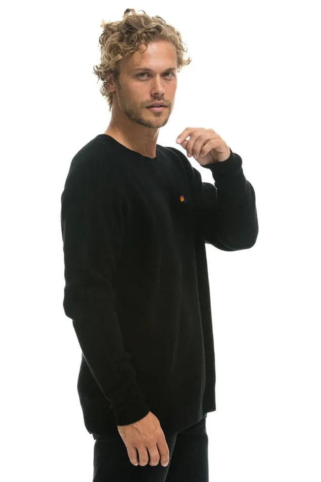 Vintage Cabin 2 Unisex Cashmere Sweater 8211 Black Men Aviator Nation Sweatshirts