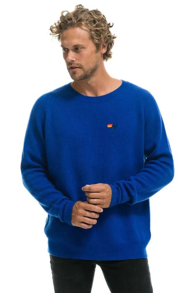 Vintage Cabin 2 Unisex Cashmere Sweater 8211 Lapis Men Aviator Nation Sweatshirts
