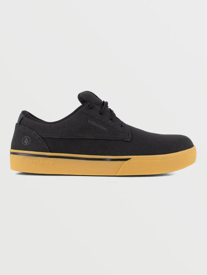 Volcom Workwear True Shoes 8211 Black and Gum Mens Volcom Workwear Shoes