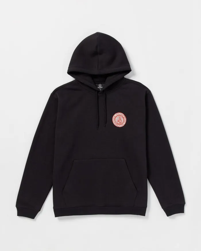 Volstoned Long Sleeve Pullover Hoodie 8211 Black Mens Volcom Hoodies