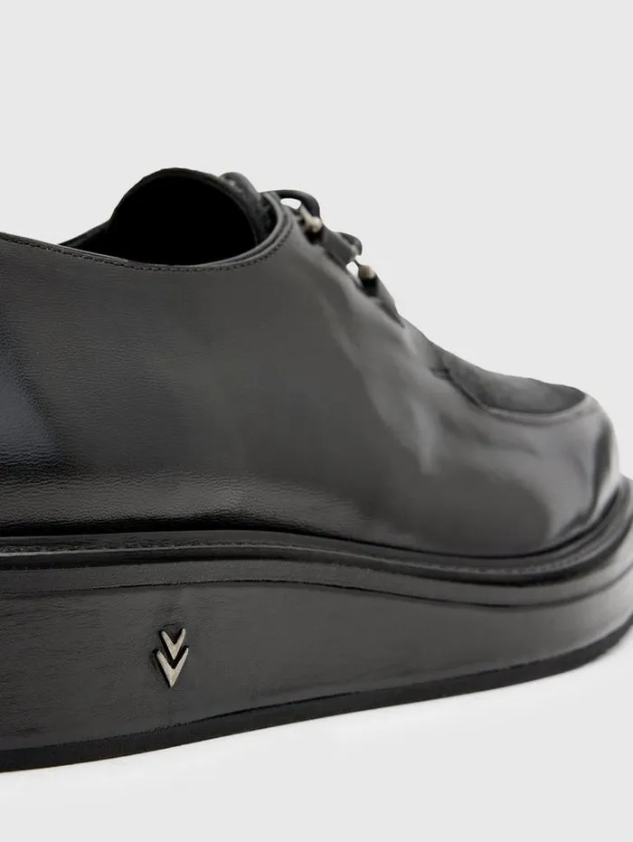VON CREEPER DERBY Black Men John Varvatos Leather Shoes