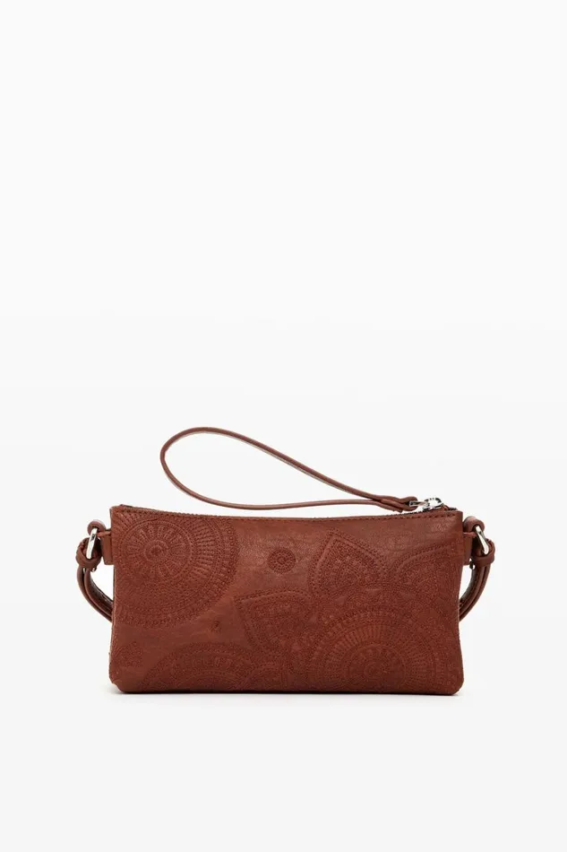 Wallets Women Desigual Embroidered S Bag Brown