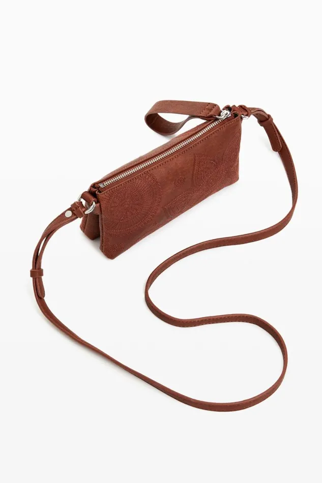 Wallets Women Desigual Embroidered S Bag Brown