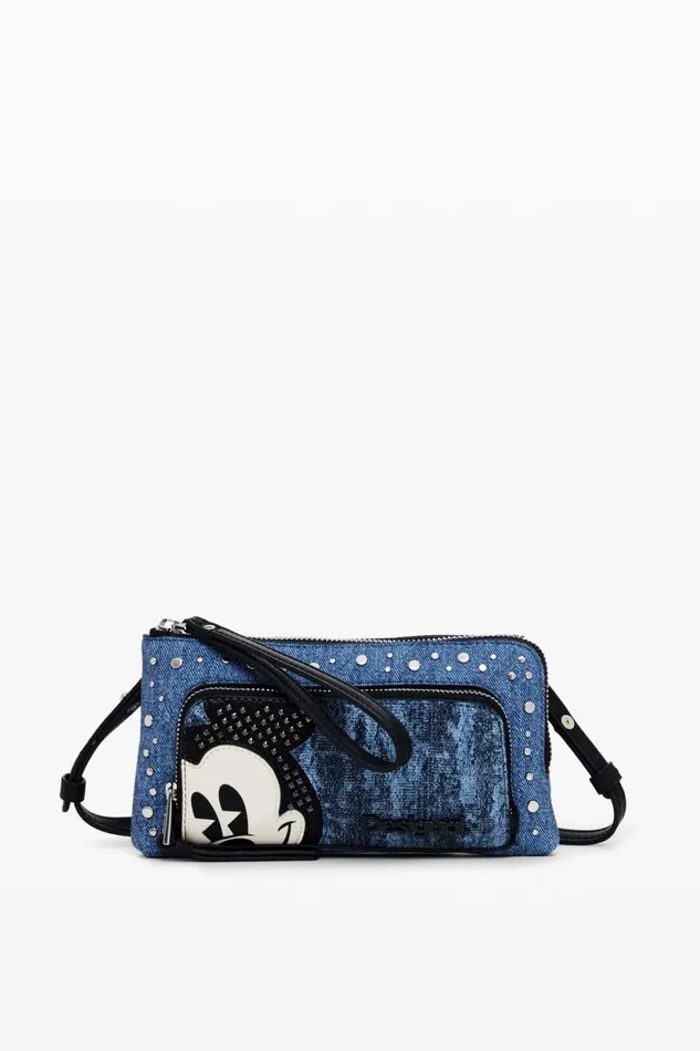 Wallets Women Desigual Mickey Mouse L Denim Wallet Blue