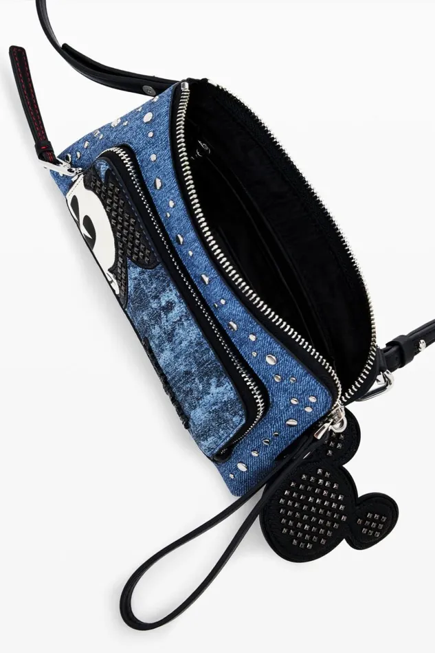 Wallets Women Desigual Mickey Mouse L Denim Wallet Blue