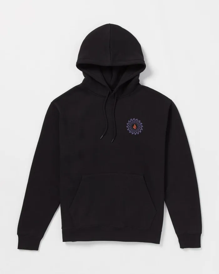 Watanite Pullover Hoodie 8211 Black Mens Volcom Hiking