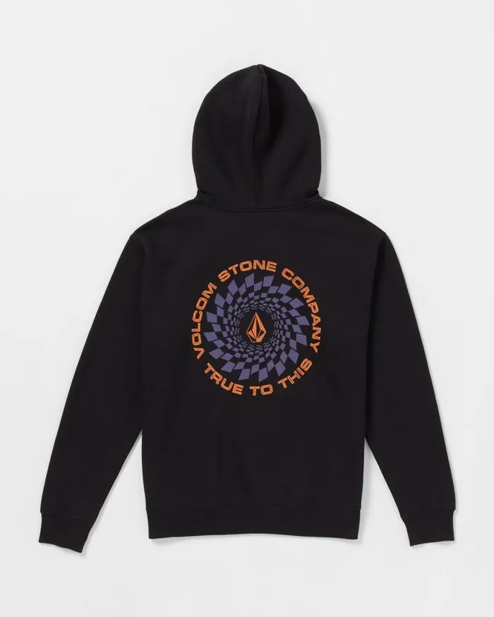 Watanite Pullover Hoodie 8211 Black Mens Volcom Hiking