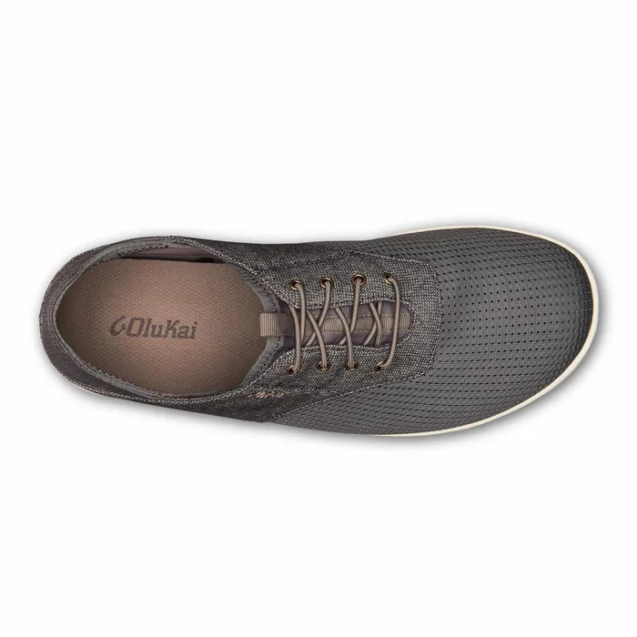 WaterFriendly Men Olukai Nohea Moku Boat Shoes 8211 Charcoal Clay