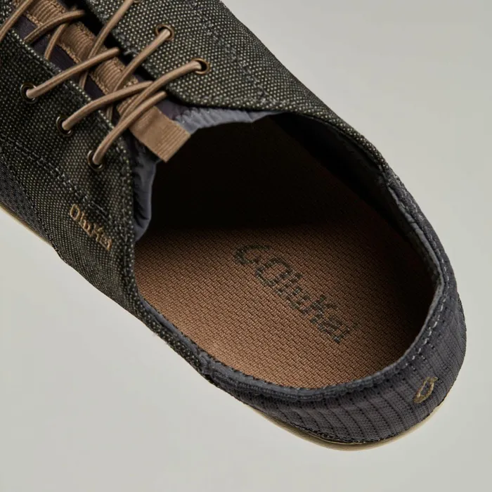 WaterFriendly Men Olukai Nohea Moku Boat Shoes 8211 Charcoal Clay