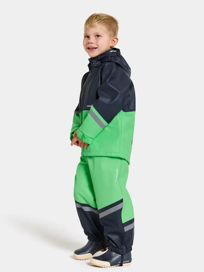 Waterman Kids039 Set Galon Navy Kids Didriksons Unlined Rain Set