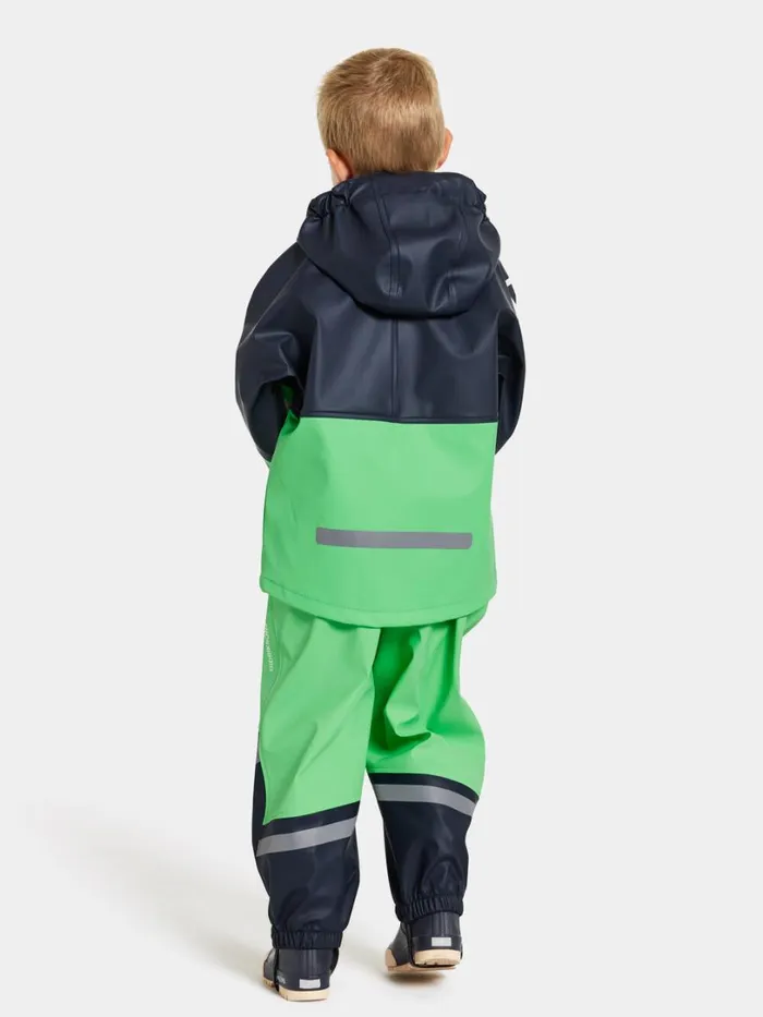 Waterman Kids039 Set Galon Navy Kids Didriksons Unlined Rain Set
