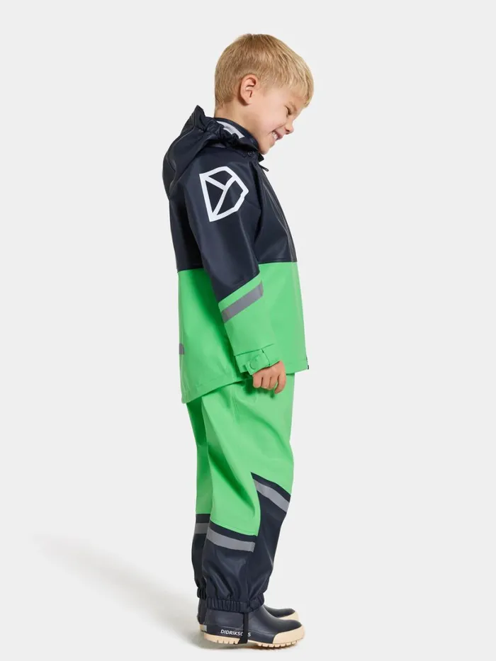 Waterman Kids039 Set Galon Navy Kids Didriksons Unlined Rain Set