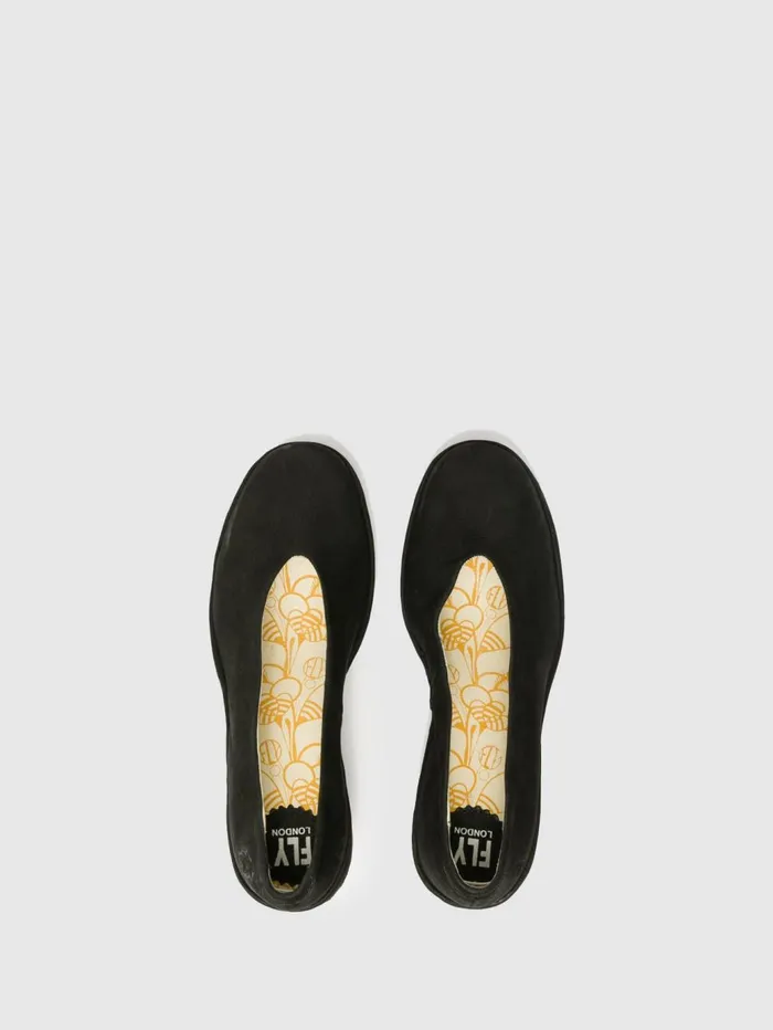 Wedge Shoes YAZ BLACK Women Fly London Shoes