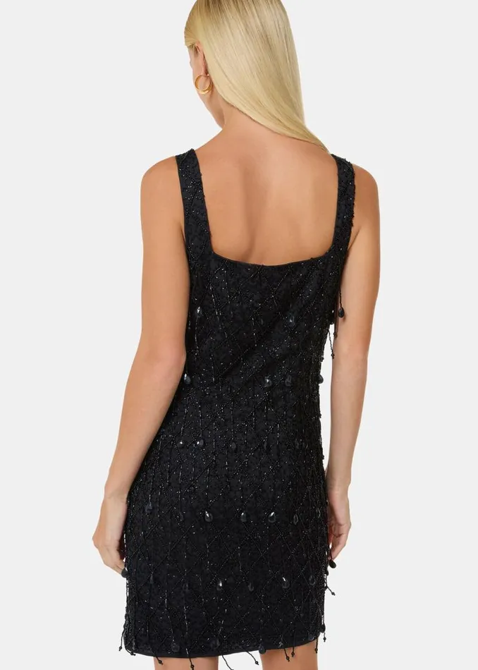 Whistles Dresses Black Beaded Mini Dress 8211 Women
