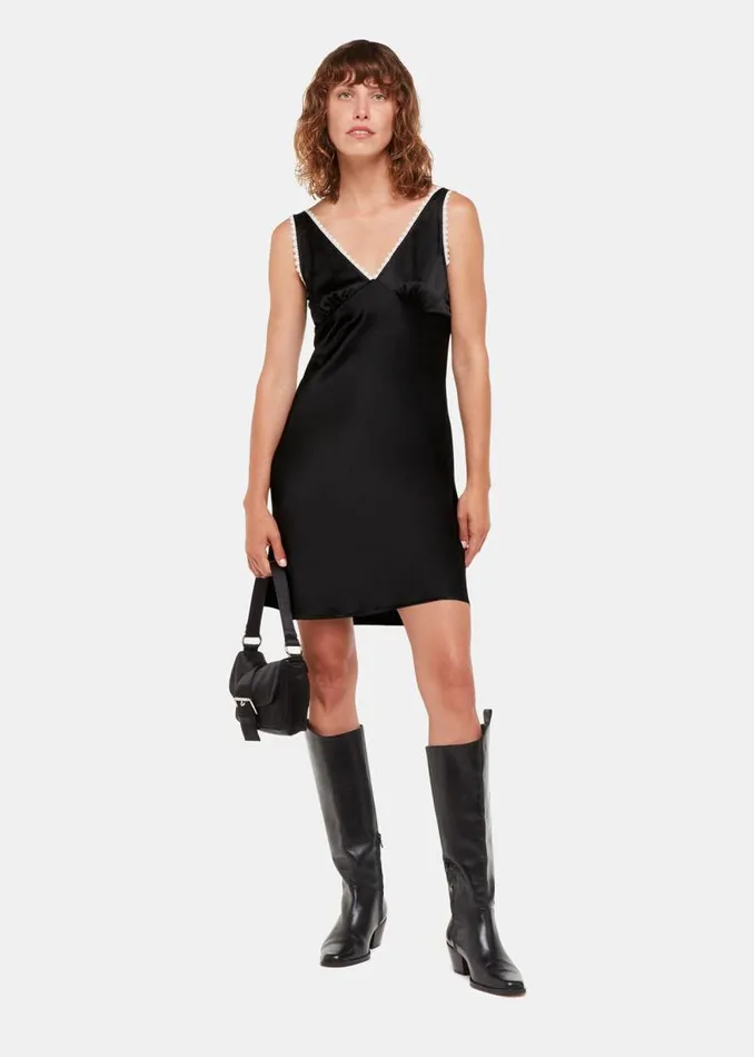 Whistles Dresses Black Hai Anais Slip Dress 8211 Women