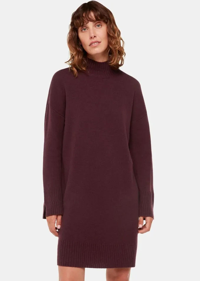 Whistles Dresses Burgundy Amelia Wool Sweater Dress 8211 Women