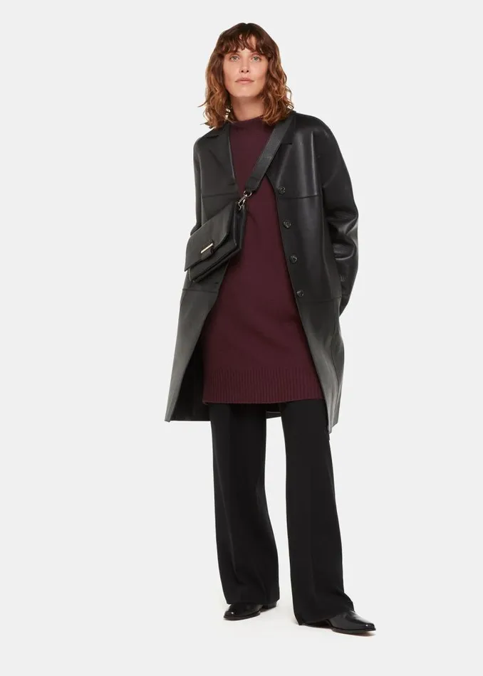Whistles Dresses Burgundy Amelia Wool Sweater Dress 8211 Women