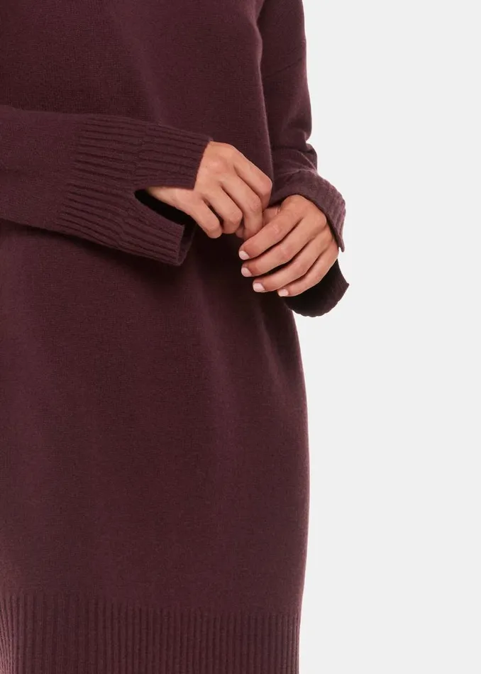 Whistles Dresses Burgundy Amelia Wool Sweater Dress 8211 Women