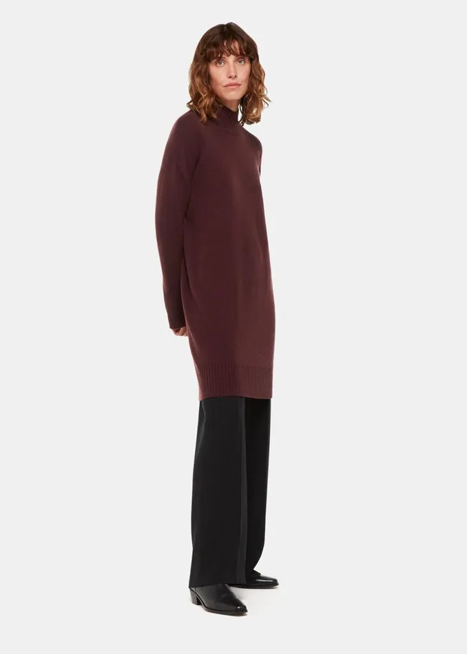 Whistles Dresses Burgundy Amelia Wool Sweater Dress 8211 Women