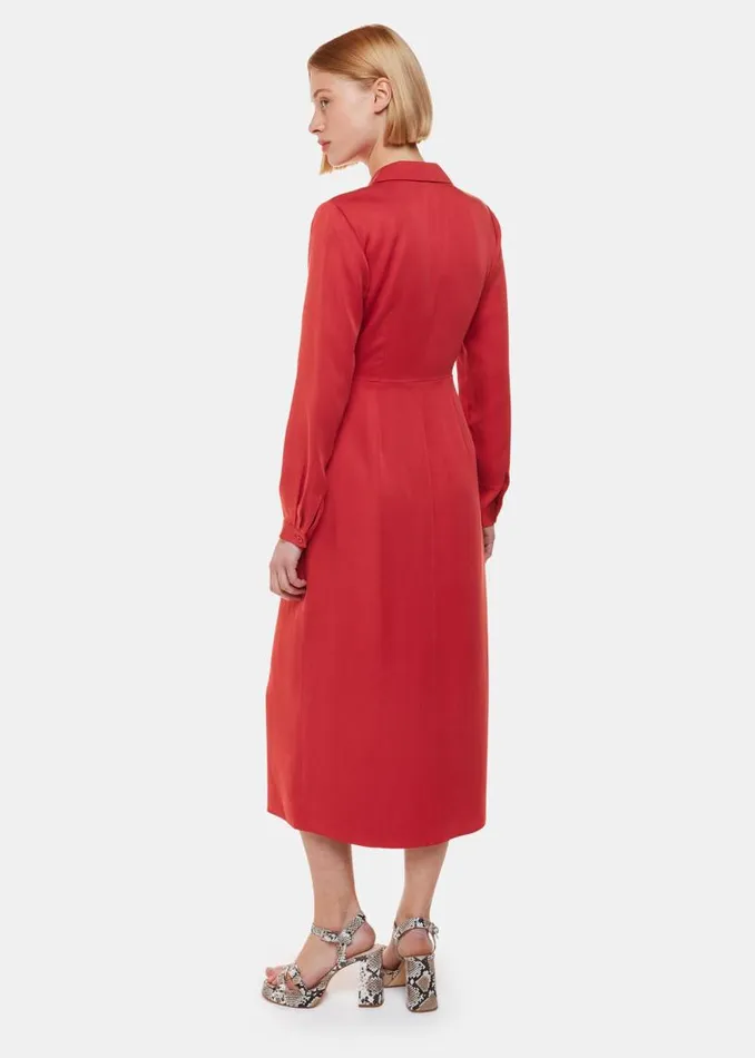 Whistles Dresses Elodie Tie Wrap Midi Dress 8211 Women