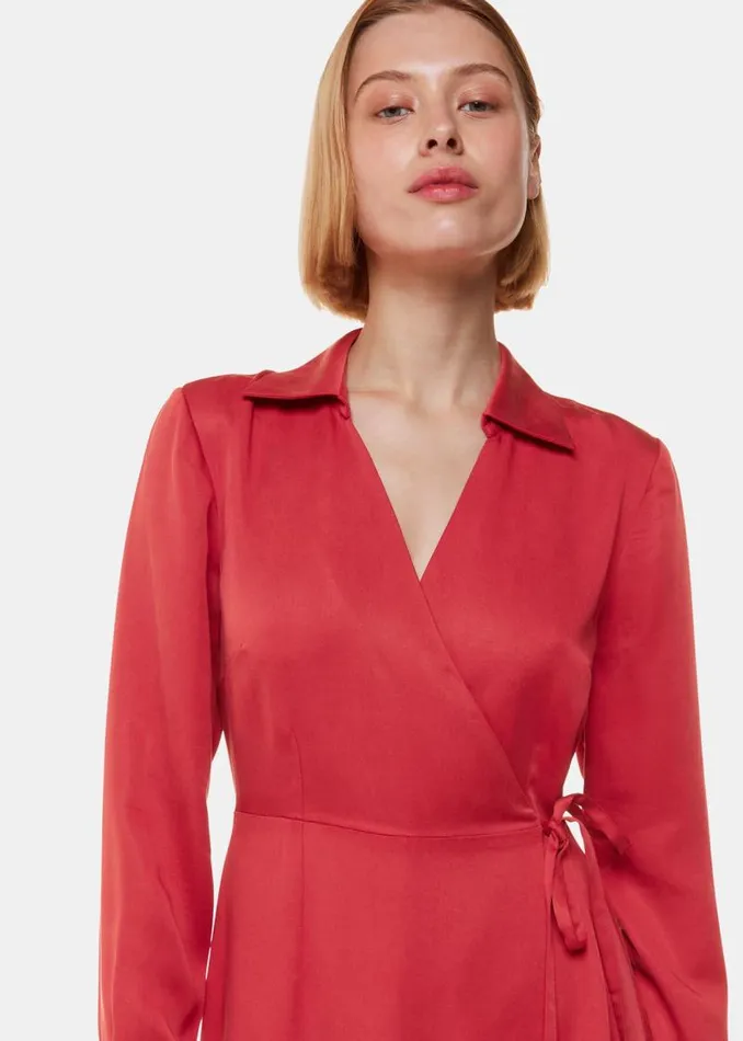 Whistles Dresses Elodie Tie Wrap Midi Dress 8211 Women