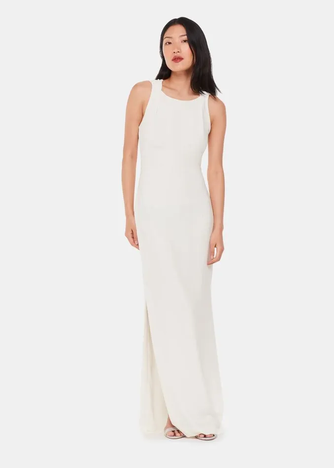 Whistles Dresses Ivory Tie Back Maxi Dress 8211 Women