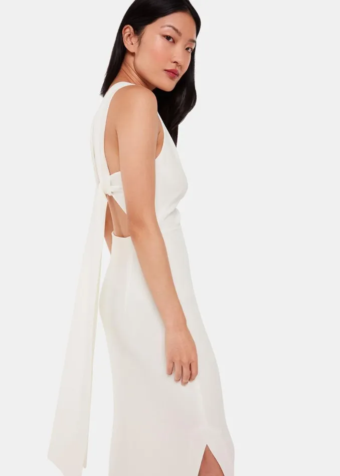 Whistles Dresses Ivory Tie Back Maxi Dress 8211 Women