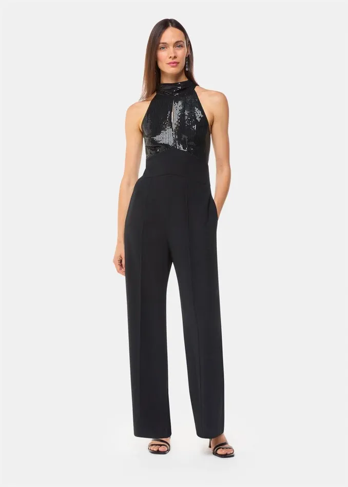 Whistles Jumpsuits Black Leah Sequin Bodice Jumpsuit 8211 Women
