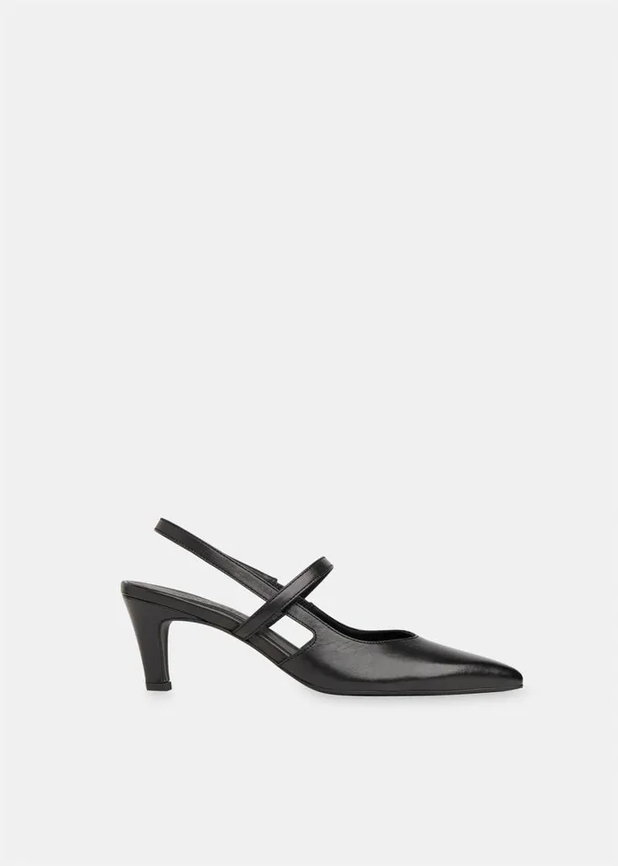 Whistles Leather Black Cecily Slingback Heel 8211 Women