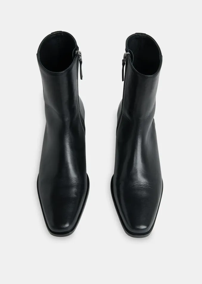 Whistles Leather Black Kara Ankle Boot 8211 Women