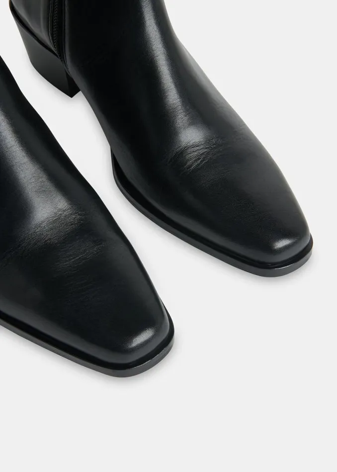 Whistles Leather Black Kara Ankle Boot 8211 Women