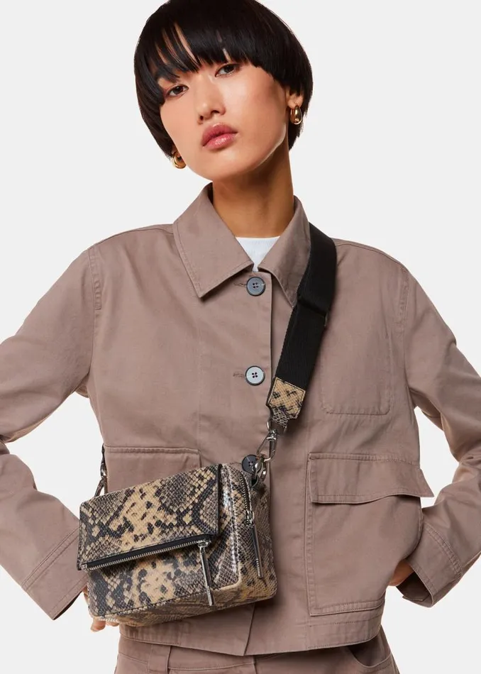 Whistles Leather Multicolour Bibi Snake Crossbody Bag 8211 Women