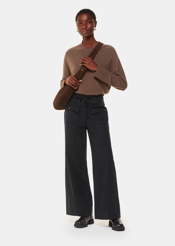 Whistles Pants Black Charlie Drawstring Pant 8211 Women