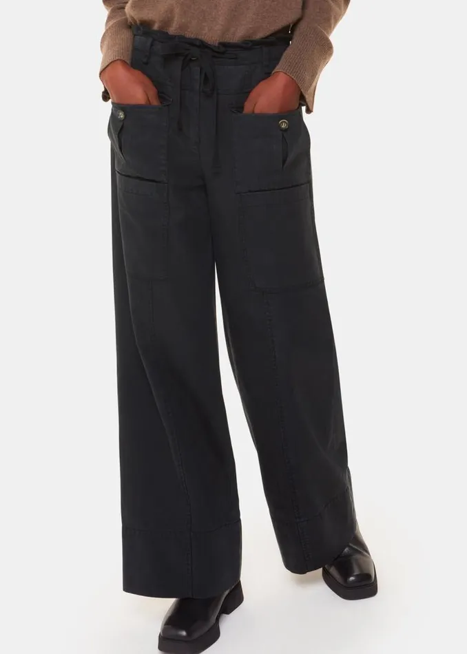 Whistles Pants Black Charlie Drawstring Pant 8211 Women