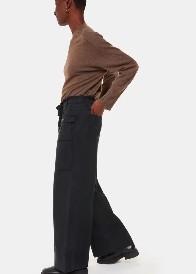 Whistles Pants Black Charlie Drawstring Pant 8211 Women