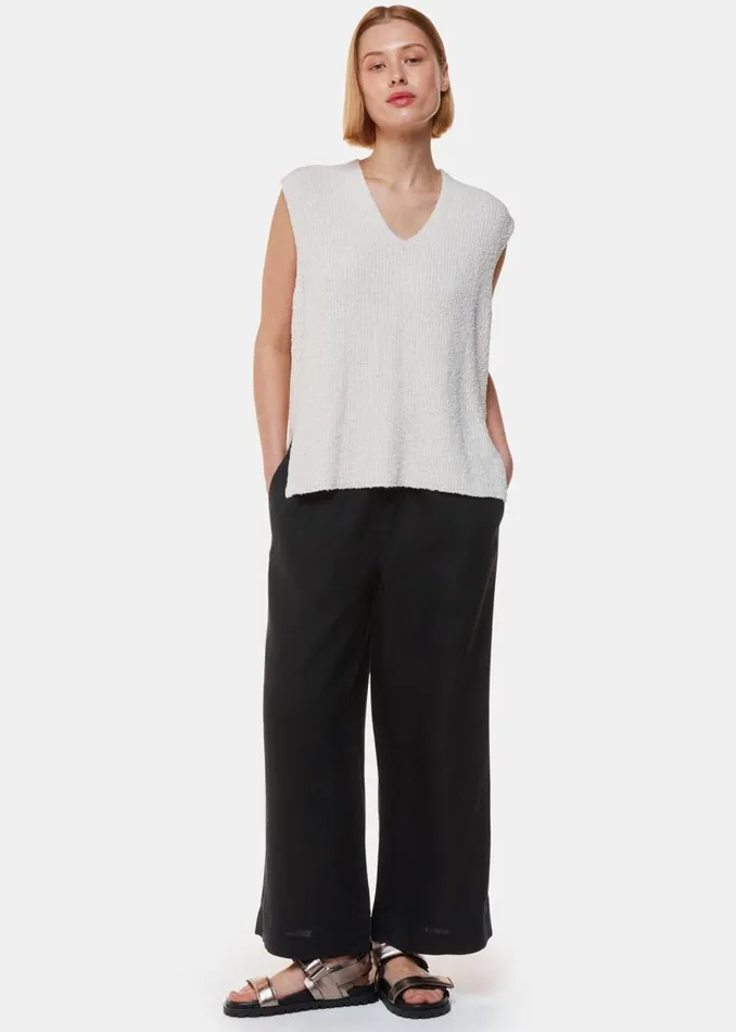 Whistles Pants Black Linen Pocket Pants 8211 Women