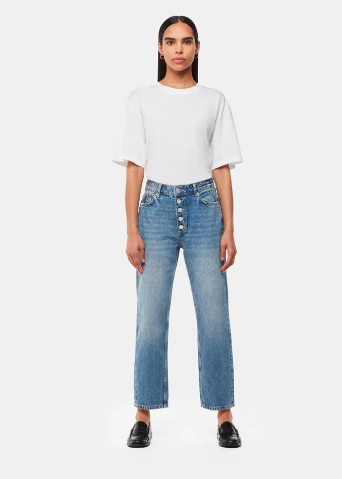 Whistles Pants Denim Authentic Hollie Button Jean 8211 Women